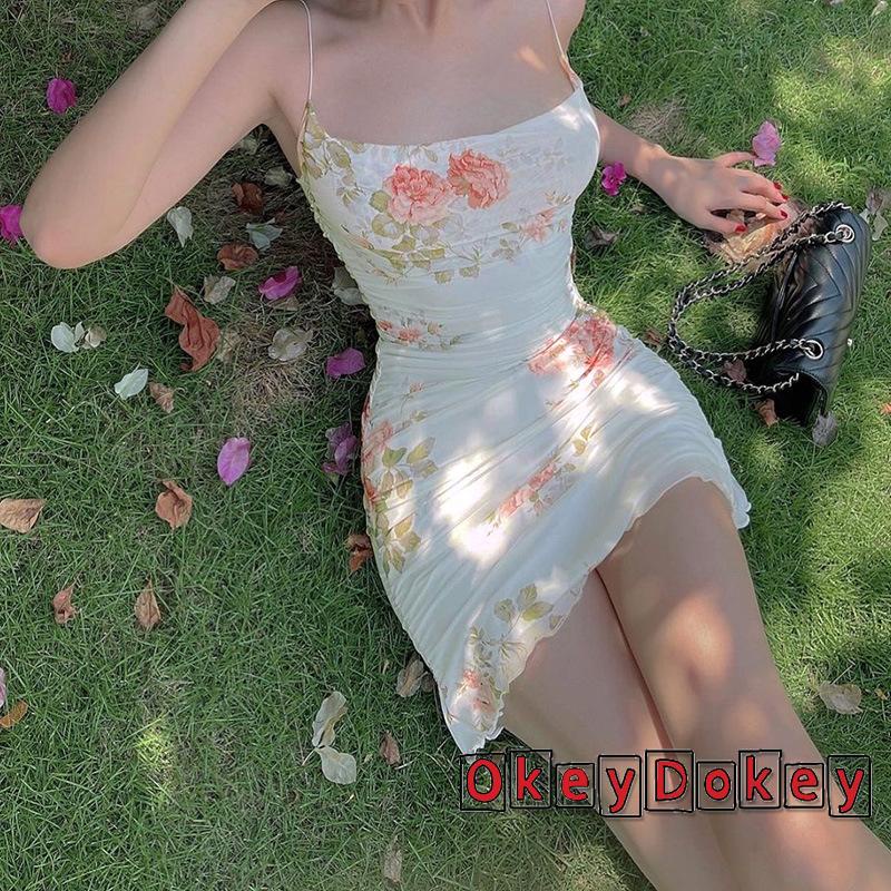 Đầm Hai Dây Dáng Ôm Phong Cách Âu Mỹ Thời Trang Đi Biển Mùa Hè Quyến Rũ