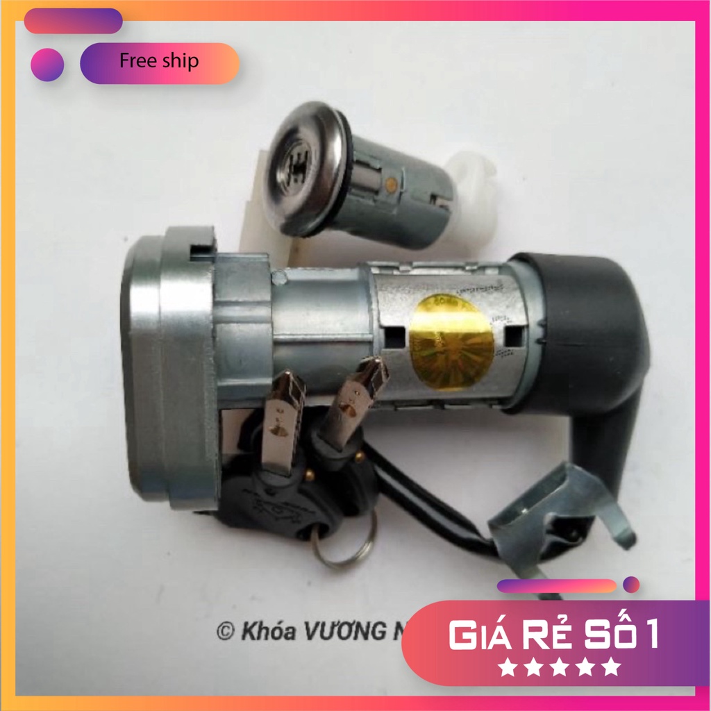 HCM- Bộ Ổ Khoá Xe Vision Chìa 6 Cạnh Chống Trộm Hàng Cao Cấp Chính Hãng VƯƠNG NIỆM ĐỒ CHƠI XE MÁY GIÁ SỈ