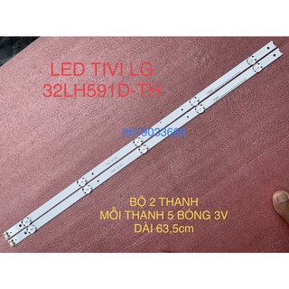 THANH LED TIVI LG 32LH591D 32LJ571D 32''V16.5 ART3 2718 REV0.11 V16.5 32 DH MỚI 100%, BỘ 2 THANH, MỖI THANH 5 BÓNG 3V
