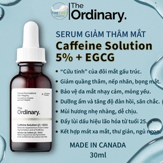 The ordinary - caffeine solution 5% + egcg - serum quầng thâm mắt