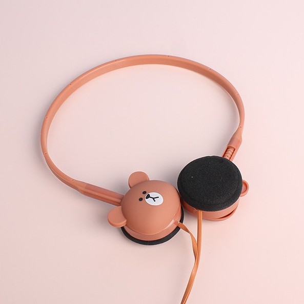 Tai nghe chụp Headphone gấu thỏ line cute