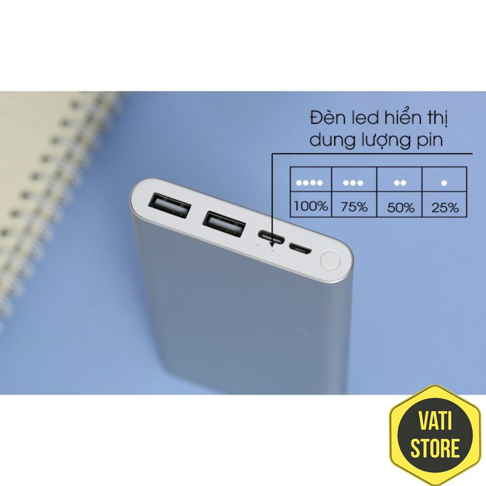 [ CHÍNH HÃNG ] Sạc Dự Phòng Xiaomi 10000Mah gen 3 Sạc Nhanh QC 3.0 - BH 6 Tháng | BigBuy360 - bigbuy360.vn