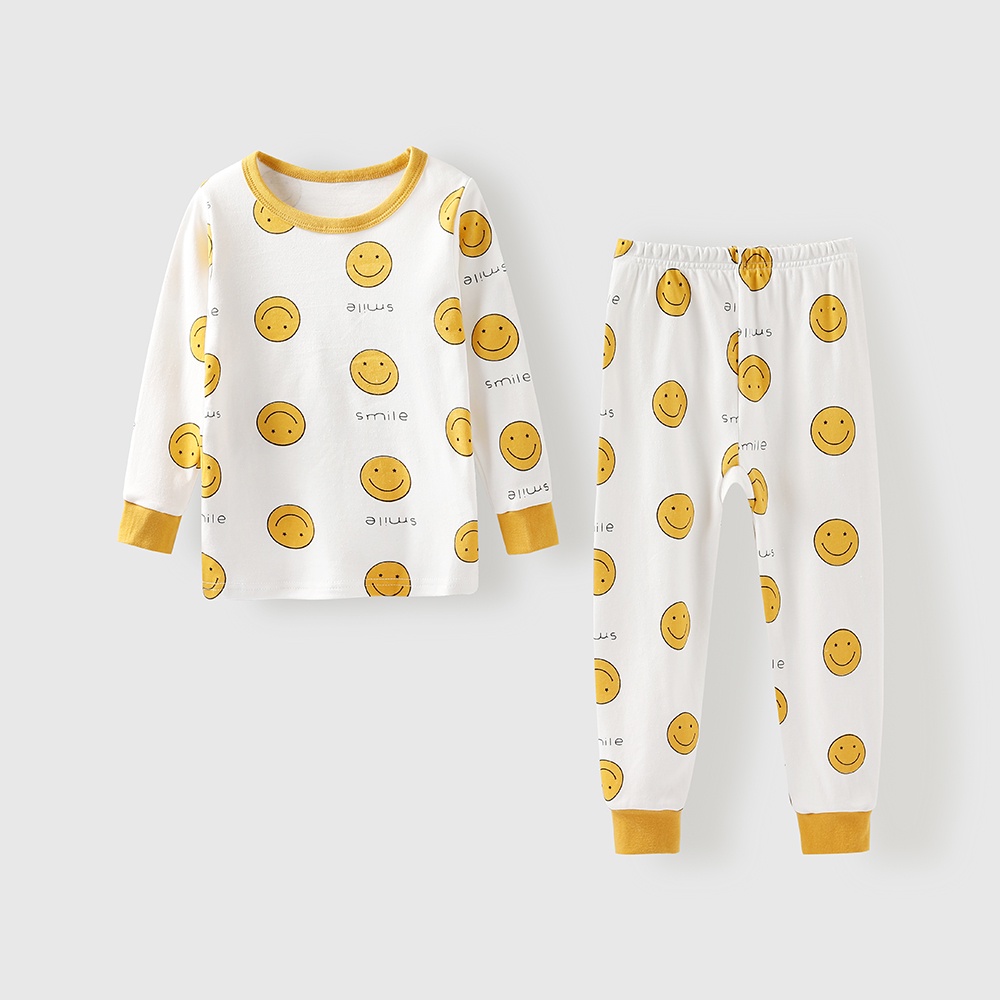 Bộ Đồ Ngủ 100% Cotton In Họa Tiết Chú Ếch Trắng Dành Cho Bé Trai Gái 2-12 Tuổi