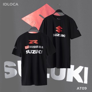 Áo thun cổ tròn suzuki yoshimura màu đen