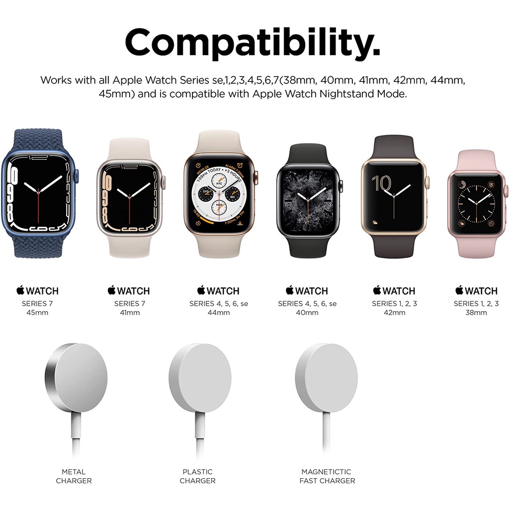 Đế Sạc Cho Đồng Hồ Thông Minh iwatch serise 6 se 5 4 3 2 1 iwatch 44mm 42mm 40mm 38mm Đứng