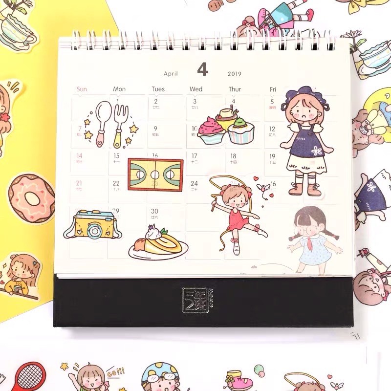 Gói 40 pcs sticker dễ thương 🌿