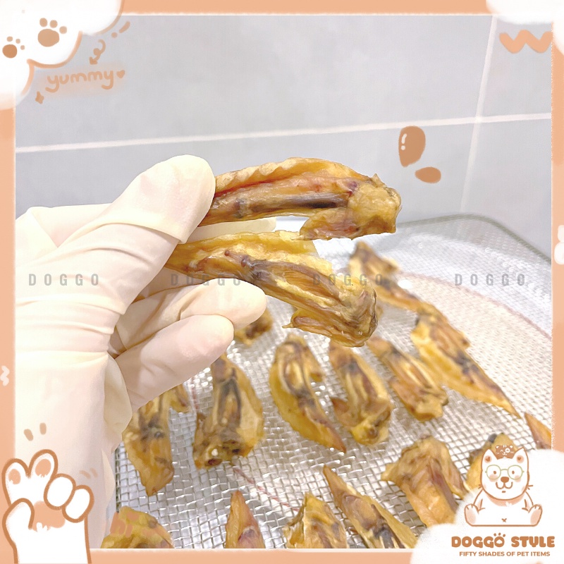 Treat Bánh Thưởng Cho Chó Chóp Cánh Gà Sấy Khô DOGGO Homemade Không Chất Bảo Quản 50G 100G Thức Ăn Cho Chó Thú Cưng