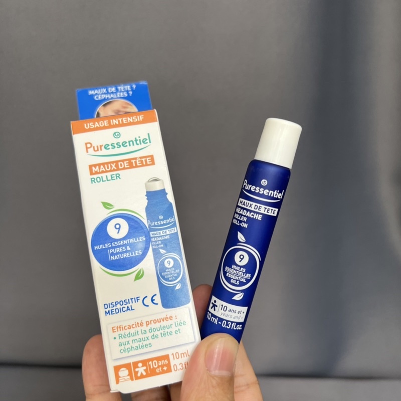 Lăn giảm đau đầu, căng thẳng và thư giản - Puressentiel Maux De Tête Roller