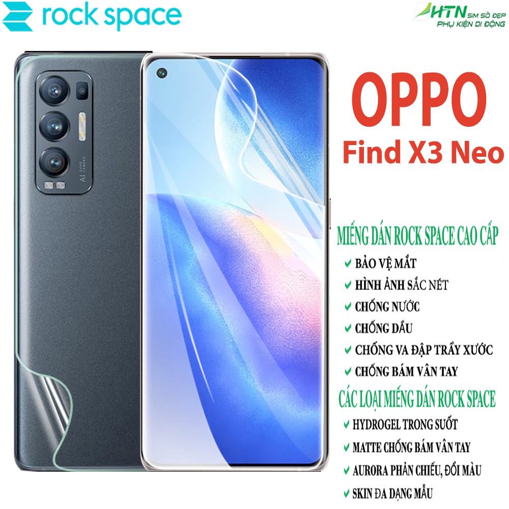 Miếng dán PPF Oppo Find X3 Neo cao cấp rock space dán màn hình/ mặt sau lưng full bảo vệ mắt, tự phục hồi vết xước,…