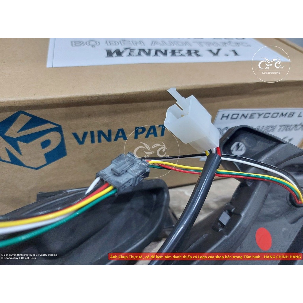 Bộ đèn demi winner v1 Audi lưới tổ ong - hàng cao cấp đúc khuôn bấm jack đẹp - lắp như zin