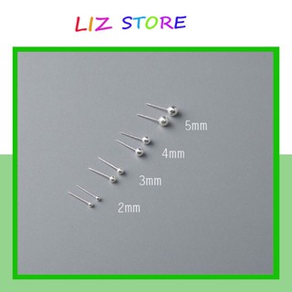 Bông tai bạc chấm bi💝freeship💝khuyên tai bạc minidot