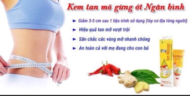 Kem tan mỡ gia truyền (tặng thước dây đo)