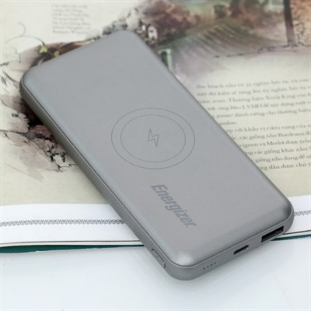 Pin sạc dự phòng không dây Polymer 10.000mAh Type C PD QC3.0 Energizer QE10007PQ Xám