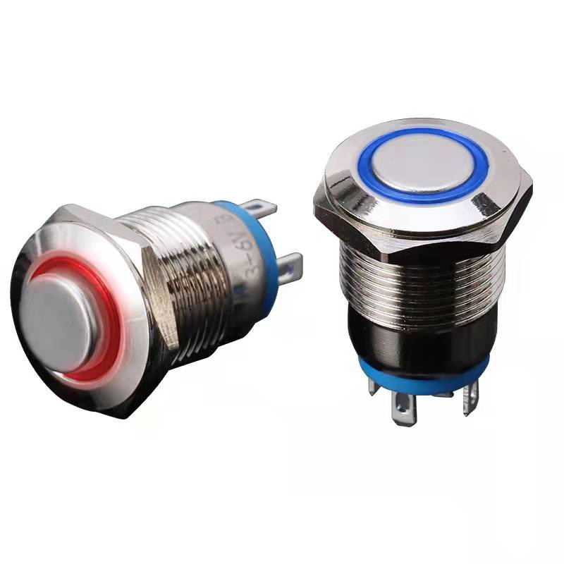 Công Tắc Nút Tự Khóa Bằng Kim Loại 12mm Chống Thấm Nước