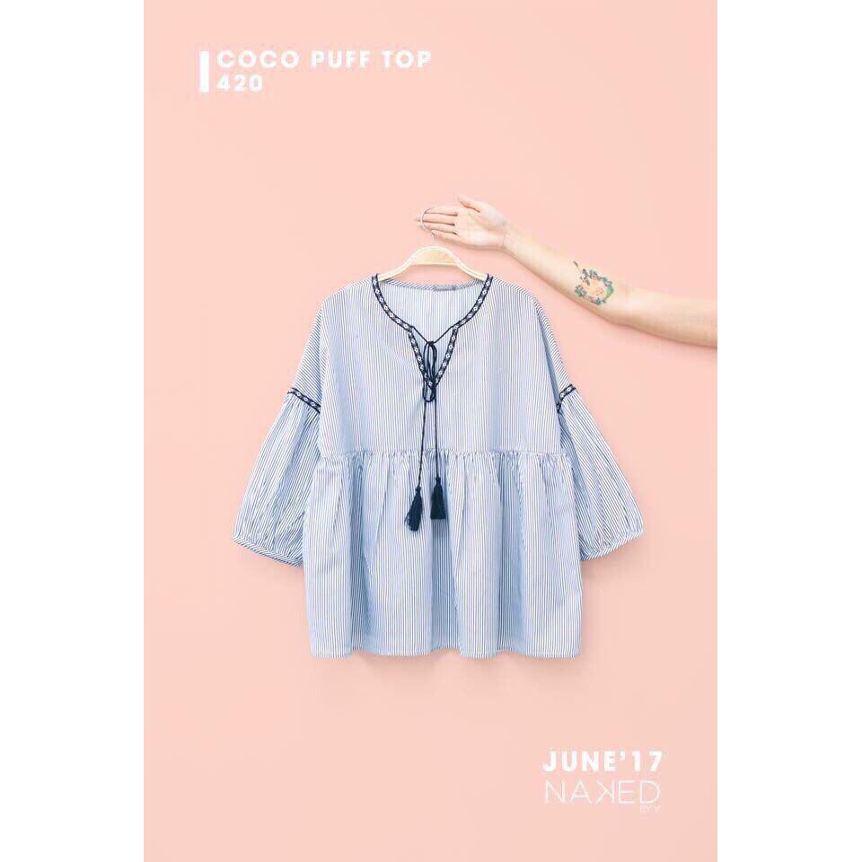 Áo babydoll thêu viền thổ cẩm