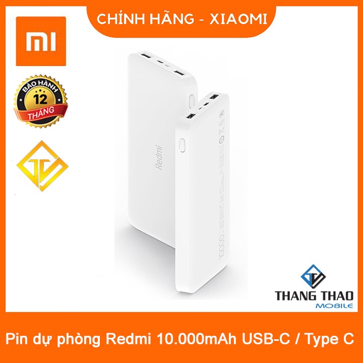 Pin dự phòng Xiaomi redmi 10000mah - Hàng chính hãng