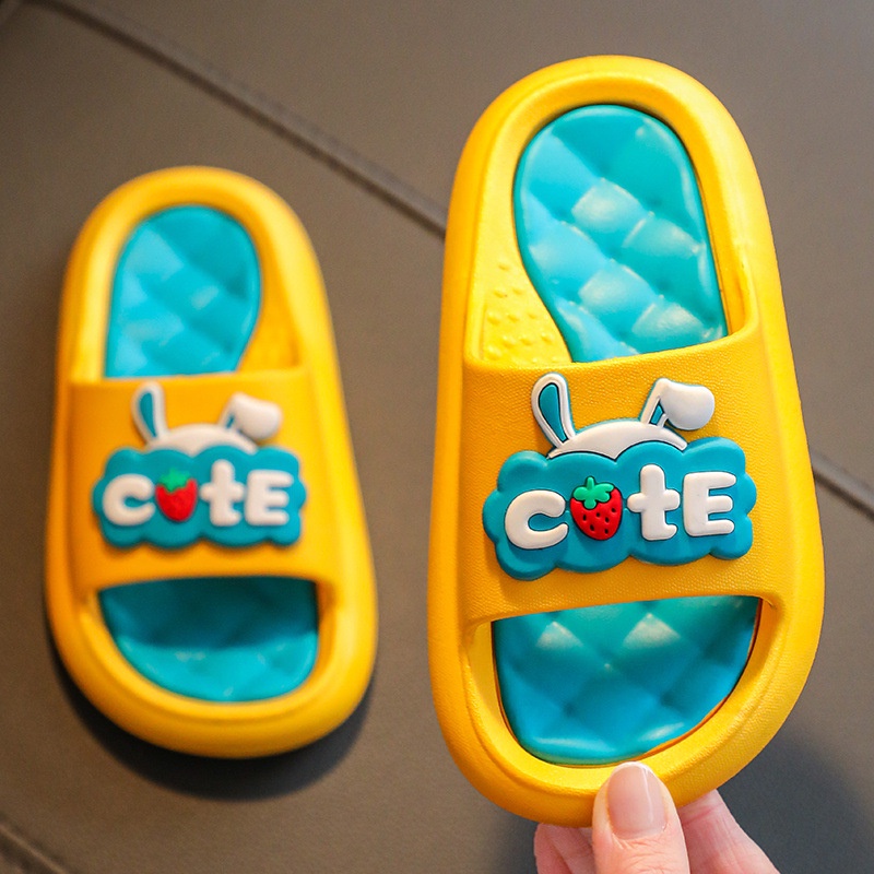 Dép lê cho bé trai bé gái 'CuTe', dép quai ngang siêu nhẹ chống trơn trượt Tula Store