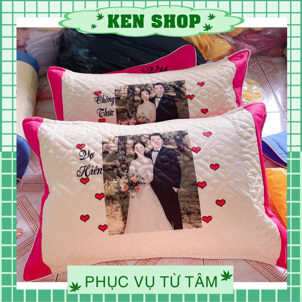Gối đầu người lớn in tên in hình theo yêu cầu đủ màu