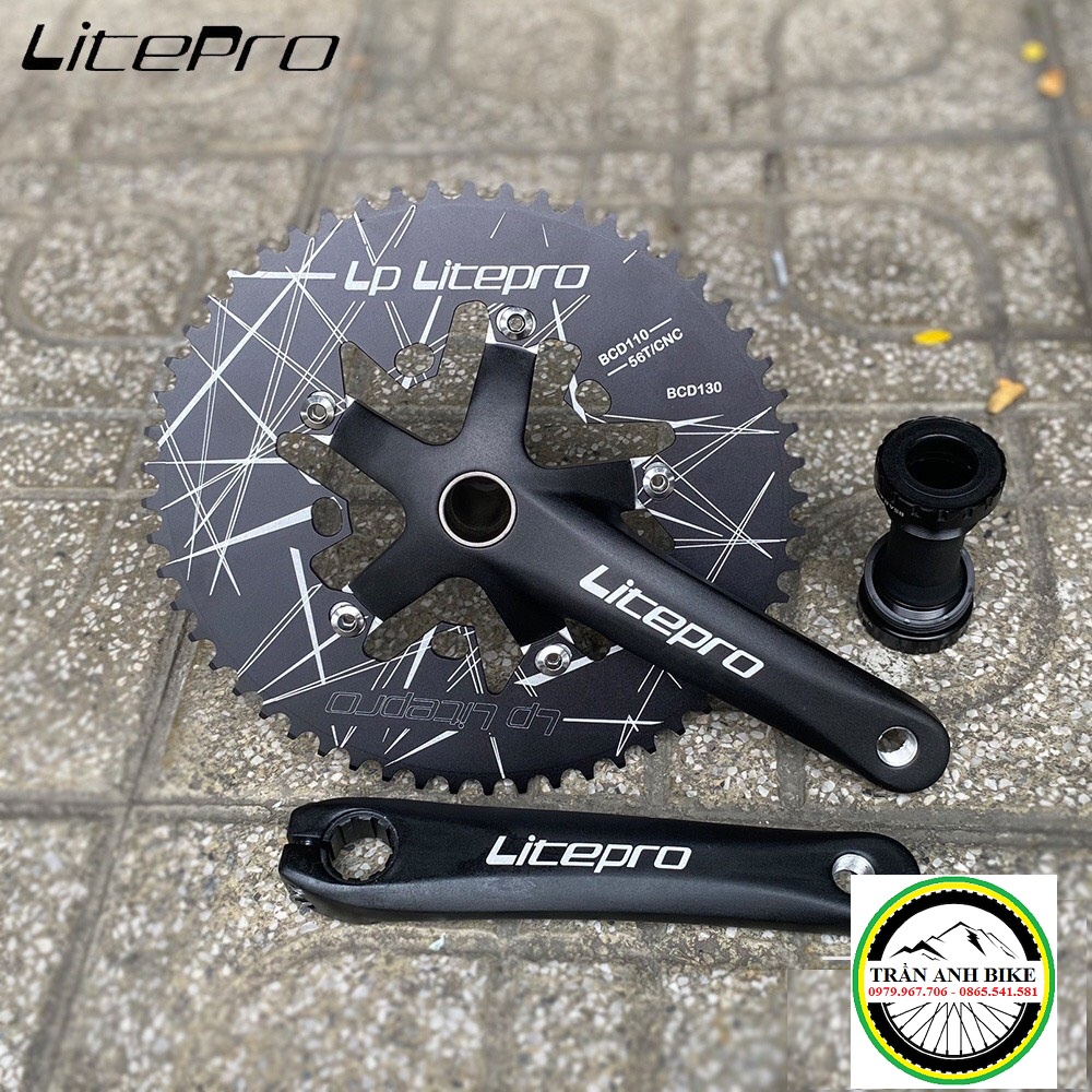 Đùi đĩa  rỗng xe đạp LITEPRO OVAL