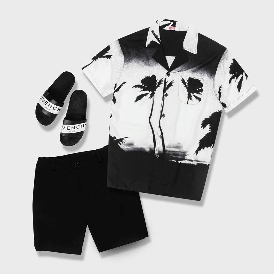 sơ mi nam họa tiết, cộc tay,  kiểu dáng hàn quốc ,vải lụa , mềm mịn,thoáng mát, không nhăn, không xù.đi biển | BigBuy360 - bigbuy360.vn