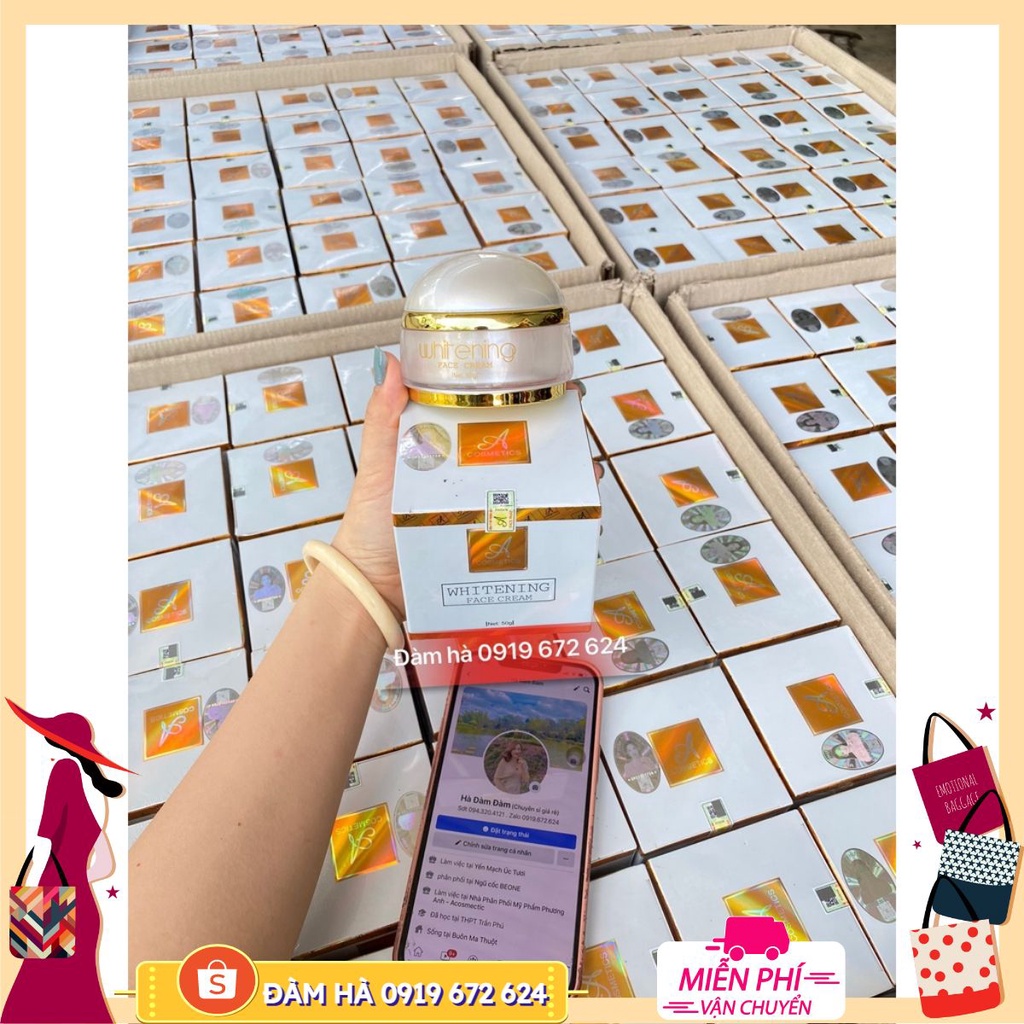 [Bao chuẩn] Kem Face pháp acosmetics Phương anh dưỡng trắng mặt