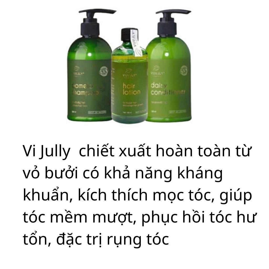 Dầu gội dầu xả xịt bưởi combo VIJULLY chính hãng ngăn rụng tóc, chống rụng tóc, kích mọc tóc dưỡng tóc AME