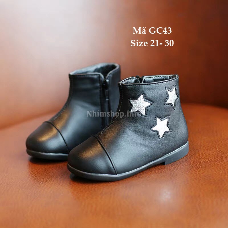 Giày Bốt Bé Gái 1 - 5 Tuổi Kiểu Dáng Hàn Quốc GC43