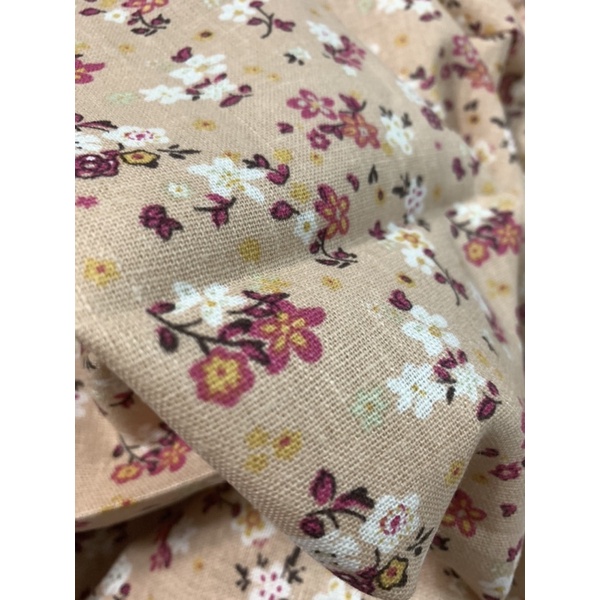 Vải linen bột hoa