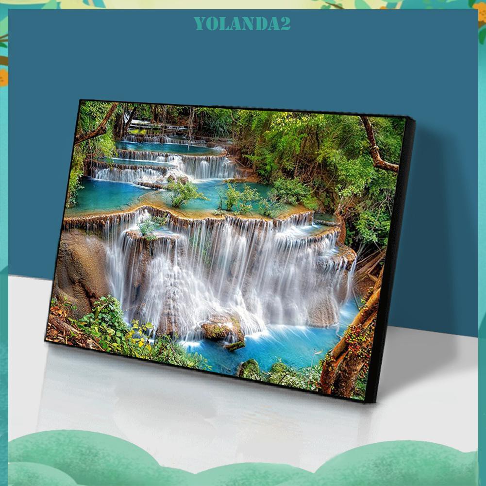 Tranh Đính Đá Kim Cương Toàn Bộ 5d Diy Hình Thác Nước