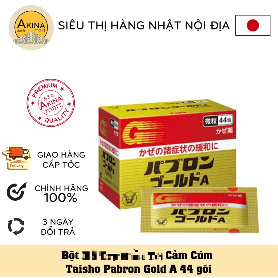 HCM - DATE 2024 - Hộp đựng bột Taisho Pabron Gold A 44 gói Nhật Bản