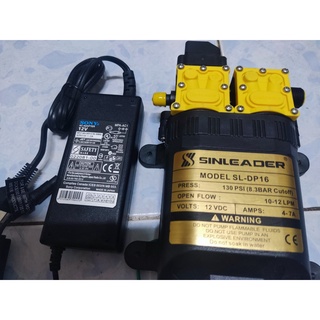 Bơm mini 12v sinleader đôi kèm nguồn sony mpa-ac1 hoặc delta 10a
