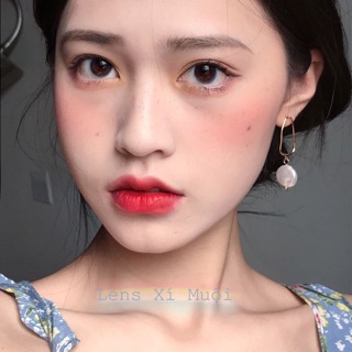 Lens Mắt Màu Xám Giãn Nhỏ Mini Ring Có Cận