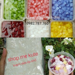 combo 2kg thạch dừa khô