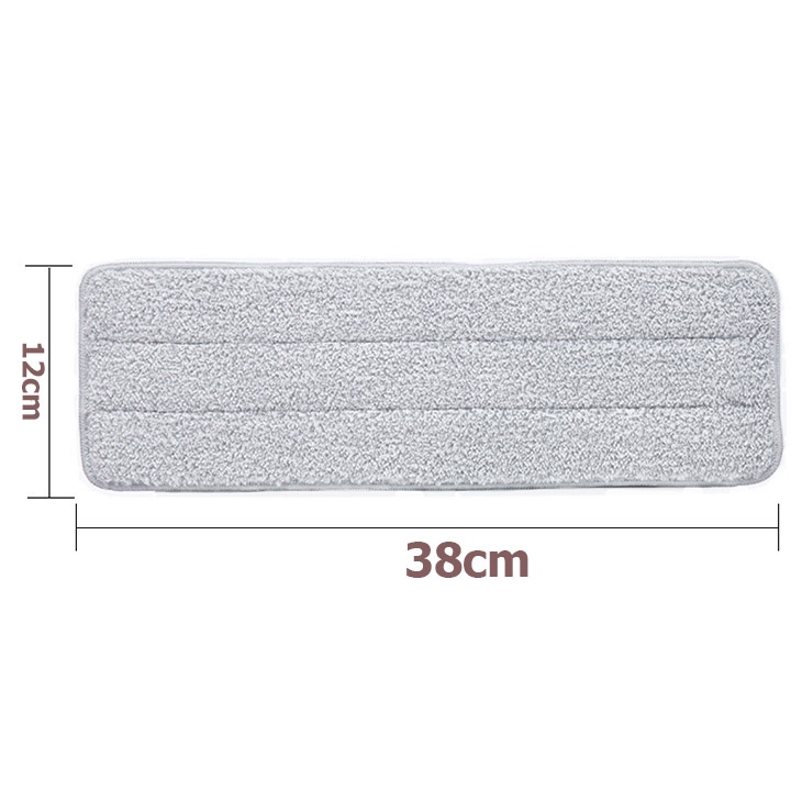 Bông Lau Nhà Chữ Nhật 38x12cm, Miếng Lau Nhà Thay Thế Microfiber COTANOW