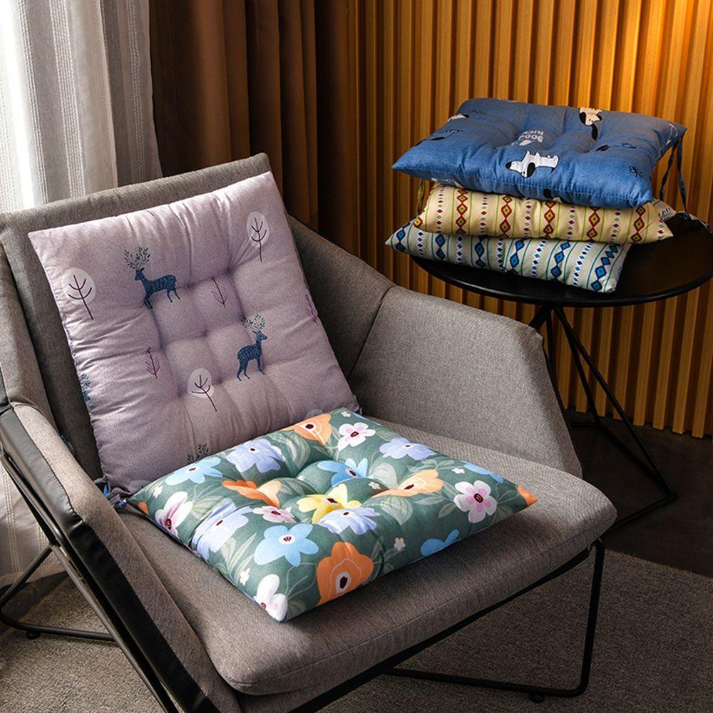 CONOPERY Đệm Lót Ghế Ngồi Hình Vuông 40 * 40cm In Họa Tiết Hoạt Hình Dễ Thương Tiện Dụng