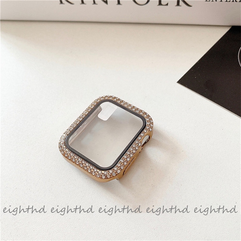 Ốp Mặt Kính Cường Lực Dành Cho Đồng Hồ Thông Minh Series 7 6 SE 5 4 3 2 1 Kích Thước 41mm 45mm 44mm 42mm 40mm 38mm