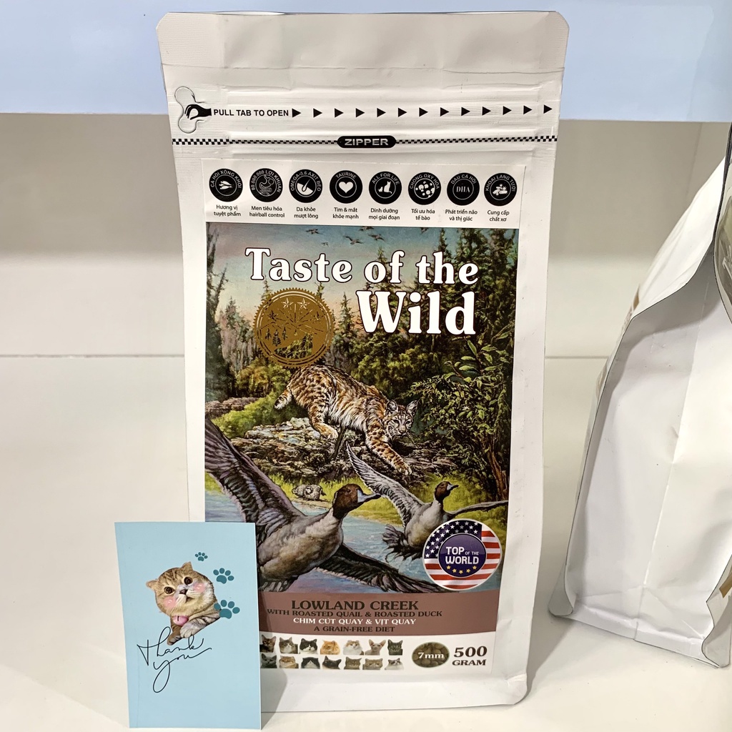 Hạt Cho Mèo - Hạt Cao Cấp Taste Of The Wild Dành Cho Mèo [500G]