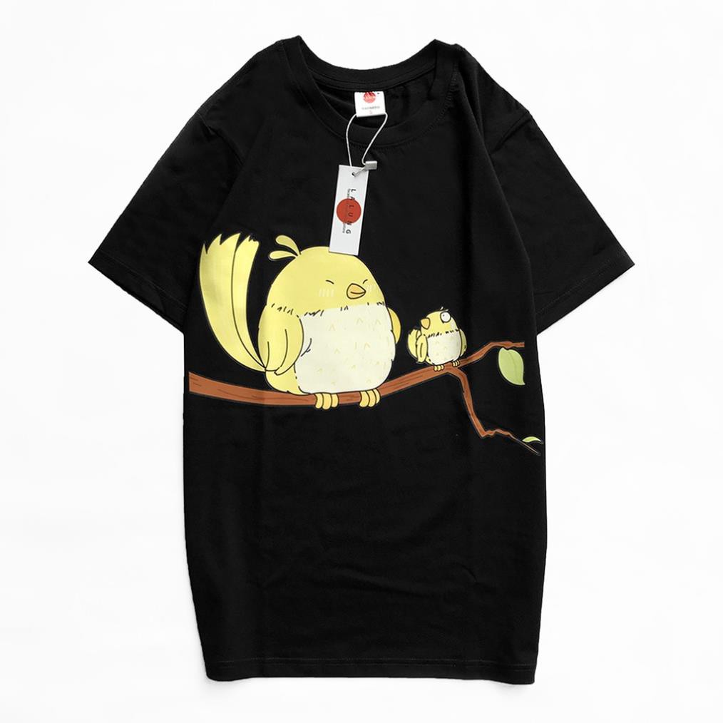 Áo thun Unisex Hoạ Tiết Funny Birds Mã 1124