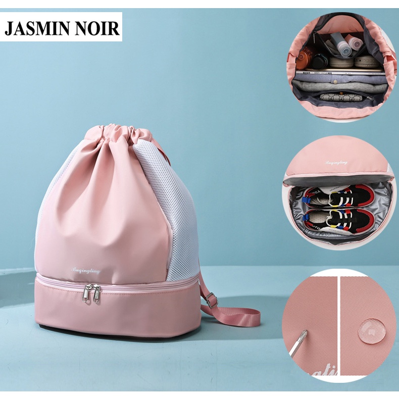 Balo du lịch JASMIN NOIR cỡ lớn chia ngăn khô ướt tiện dụng thời trang dành cho nữ