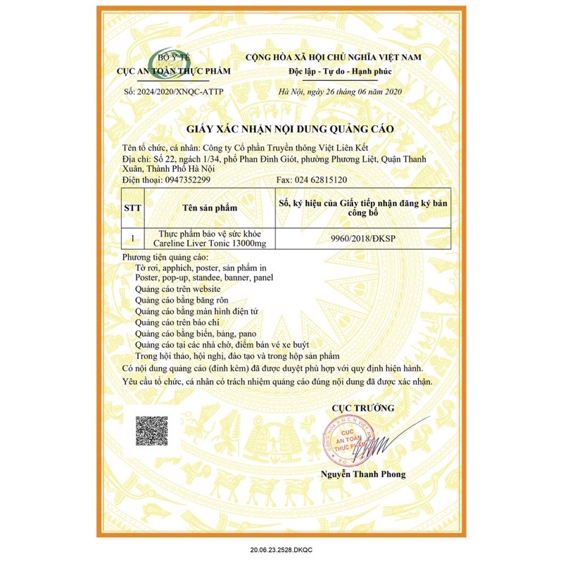 Liver Tonic Capsule 60 Viên - Viên Nang Bổ Gan, Duy Trì Và Cải Thiện Chức Năng Gan