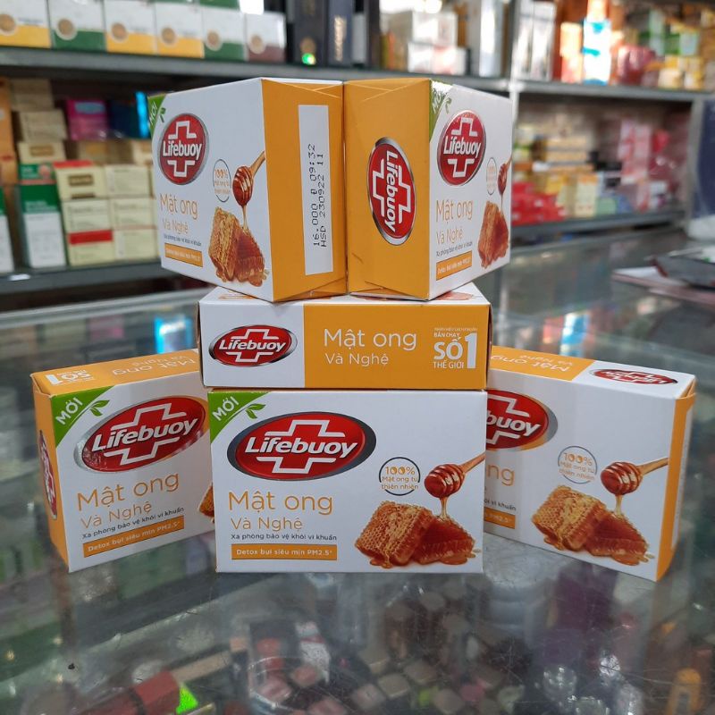Xà phòng bảo vệ khỏi vi khuẩn Lifebuoy mật ong và nghệ 90g