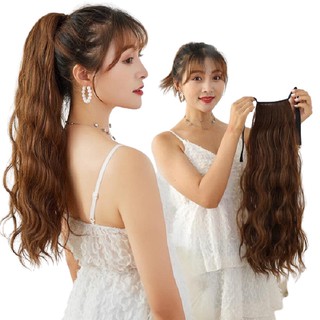 Tóc Giả Buộc Cột Dài Xù Sóng Nước Cá Tính Mềm Đẹp