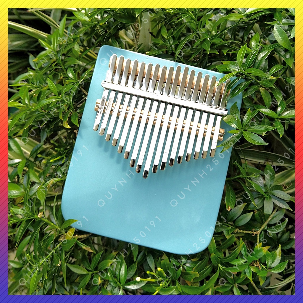 Đàn kalimba 17 phím gỗ nguyên tấm cao cấp âm vang hay - QLBD1316