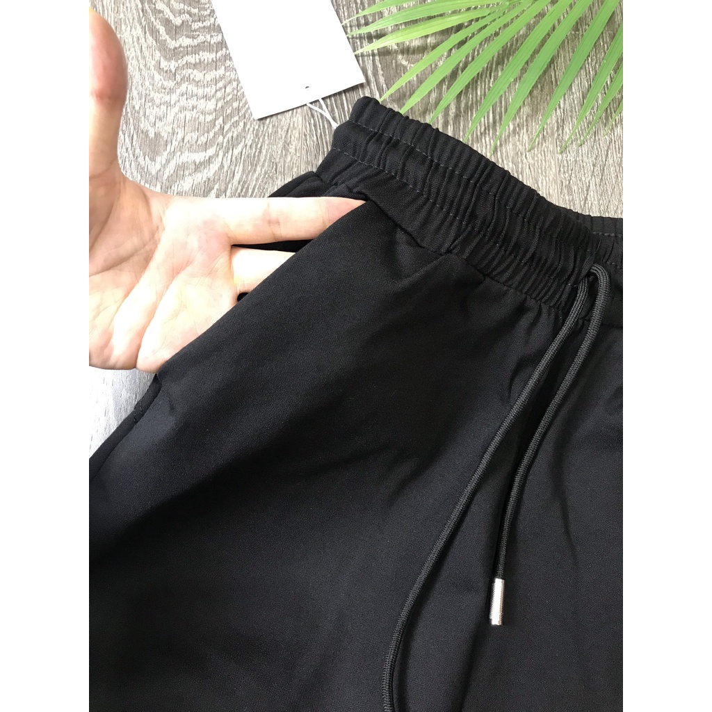 Quần Jogger Nữ Thu Đông 2021 Đen Trơn Túi Hông Chất Umi Hàn Dày Dặn Trẻ Trung Năng Động Thể Thao Phong Cách