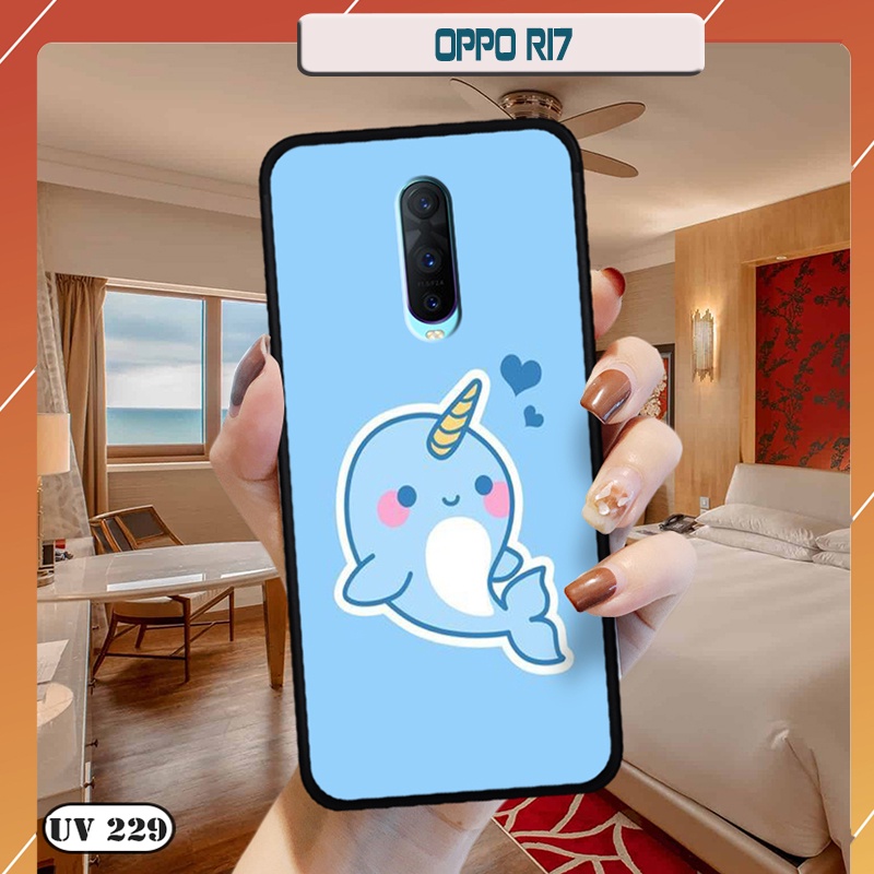Ốp lưng nhám in hình 3D OPPO R17