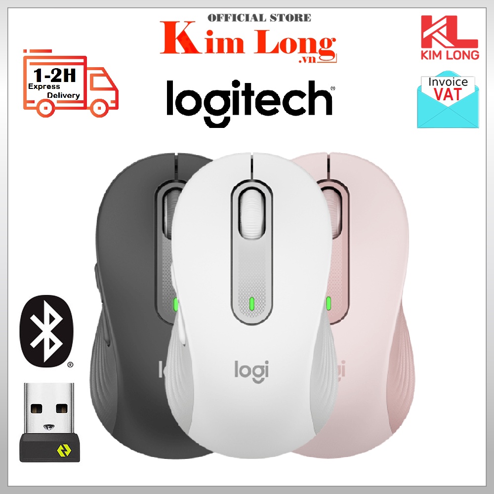 Chuột Logitech M650 I M650L không dây bluetooth SilentTouch - Cuộn SmartWheel - Bảo hành 12 tháng chính hãng