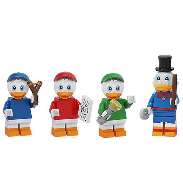 Bộ 4 nhân vật minifigures vịt Donald PG8279