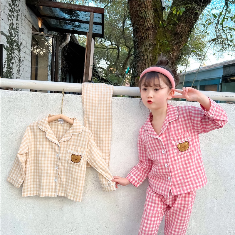 Đồ bộ cho bé trai, bé gái, bộ ngủ cho bé pyjama gấu xinh xắn đáng yêu