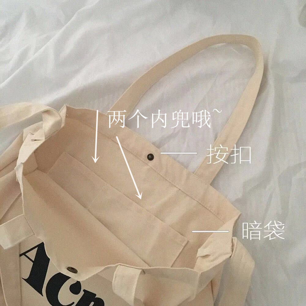 Túi xách vải canvas đeo vai kiểu dáng đơn giản trẻ trung dành cho nữ