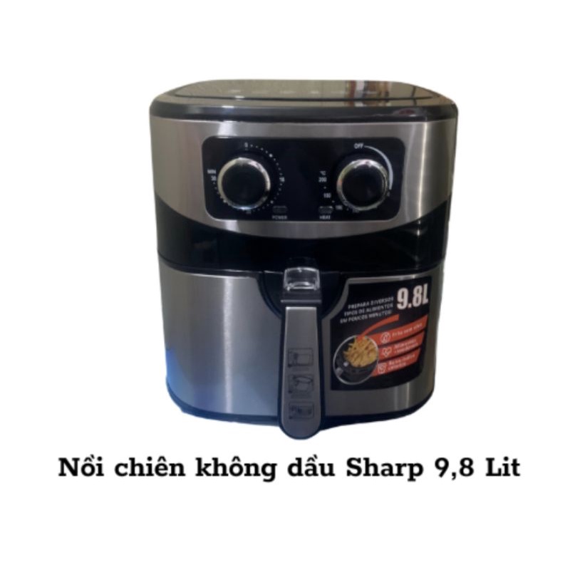 nồi chiên không dầu sharp 9.8lit